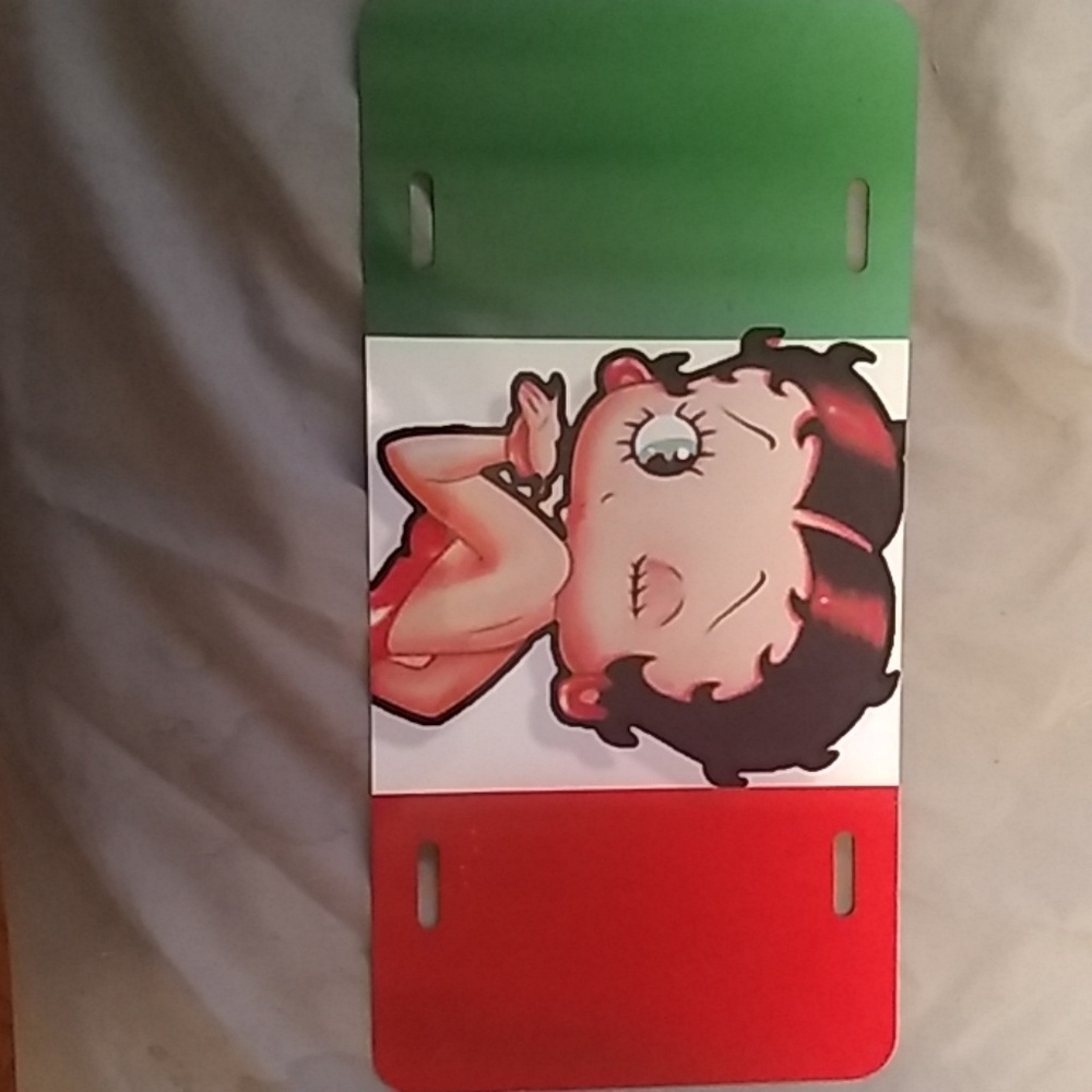 Betty Boop vanity license plate